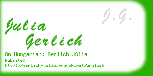 julia gerlich business card